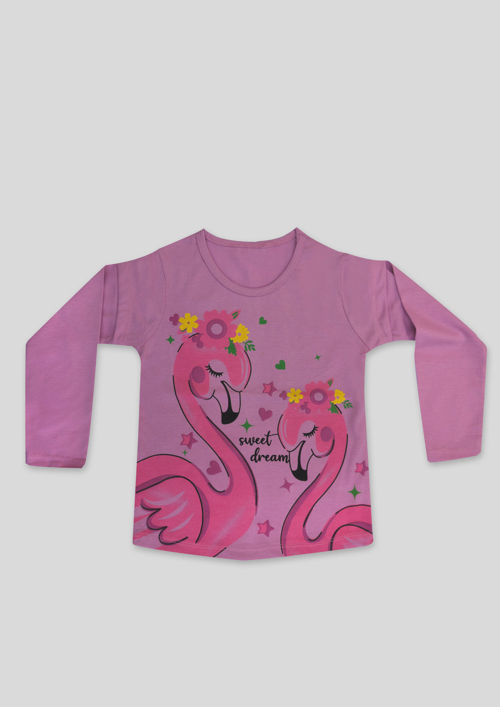 Flamingo Printed Short Sleeves T-shirt