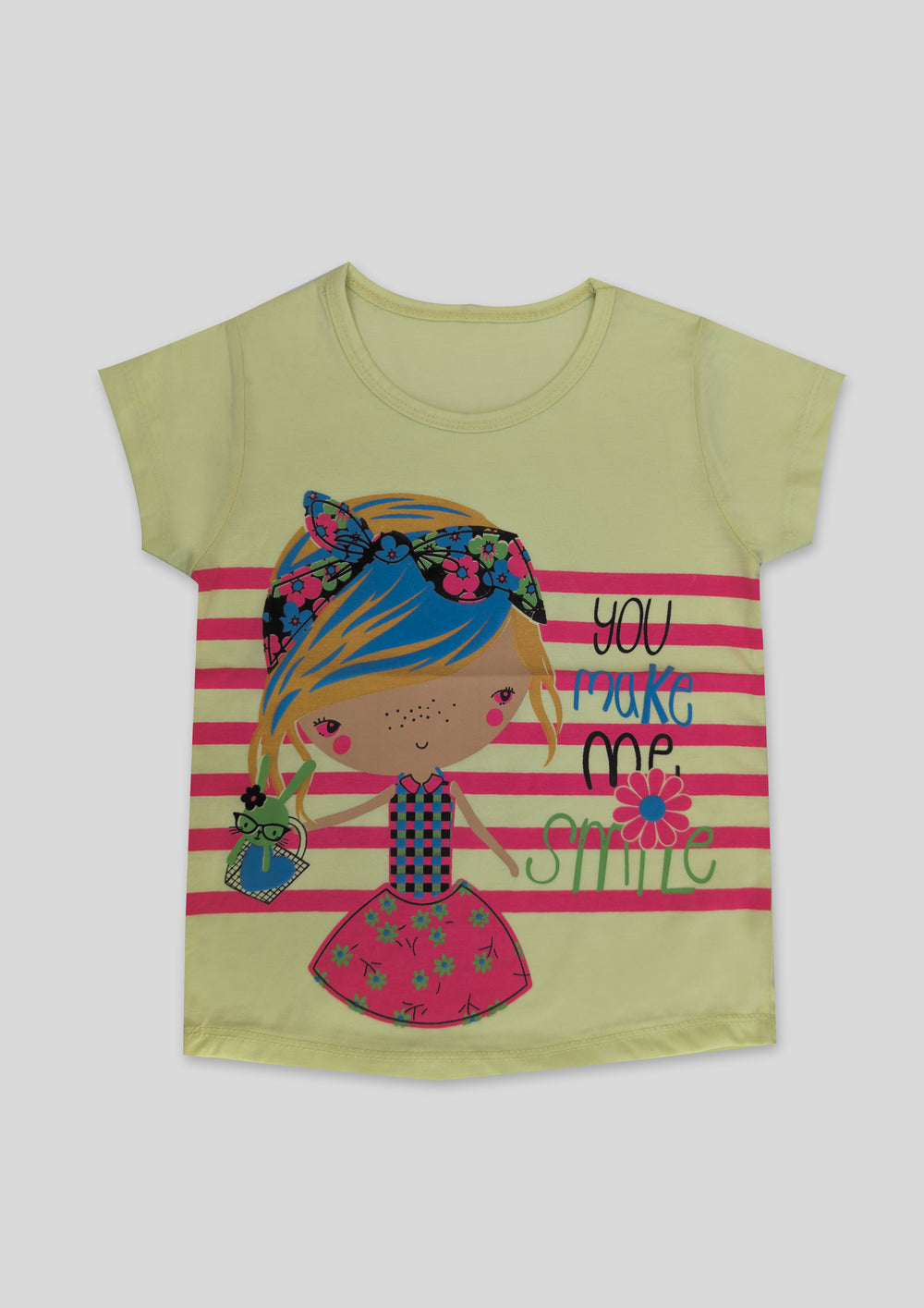 Doll Printed Short Sleeves T-shirt