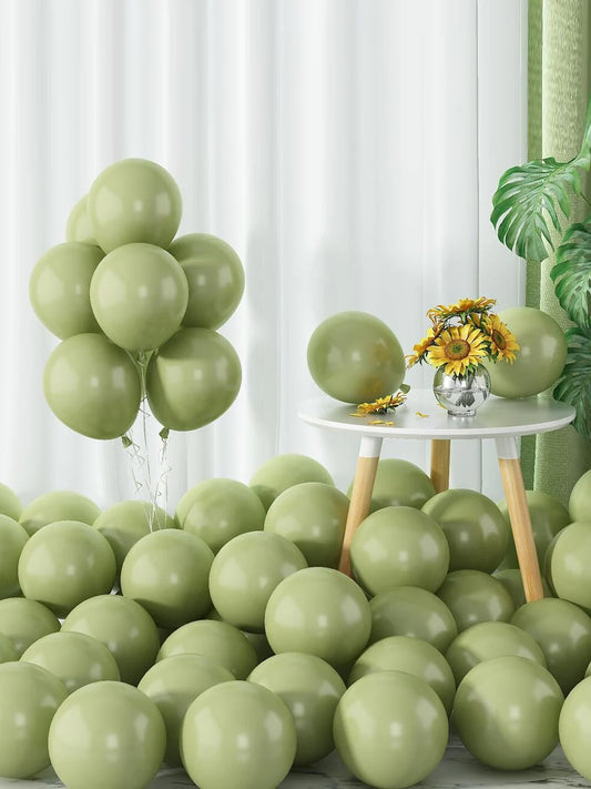 LATEX BALLOONS- GREEN SHADES