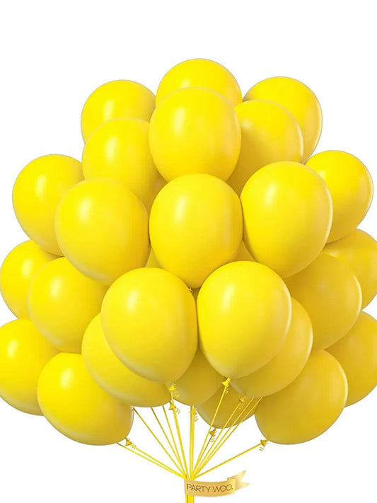 LATEX BALLOONS- YELLOW SHADES